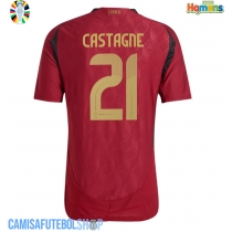 Camisa de time de futebol Bélgica Timothy Castagne #21 Replicas 1º Equipamento Europeu 2024 Manga Curta